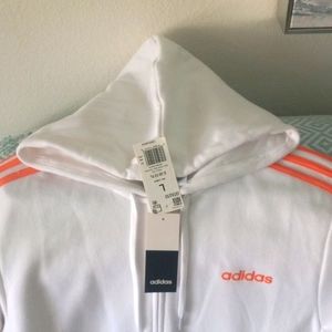 NEW WITH TAGS ADIDAS  this is the 🤐 zippered one! Not the cheapest pull over.